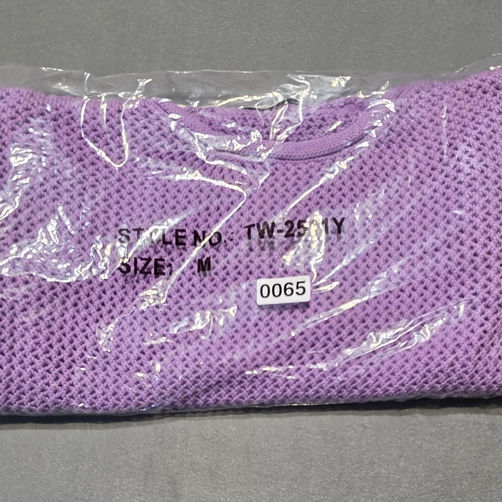 Zenana Outfitters New In Poly Lavender Knit Sweater Medium PTP 29 Length 21 - Picture 3 of 6